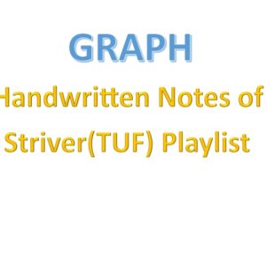 Lecture Notes DSA TakeuForward